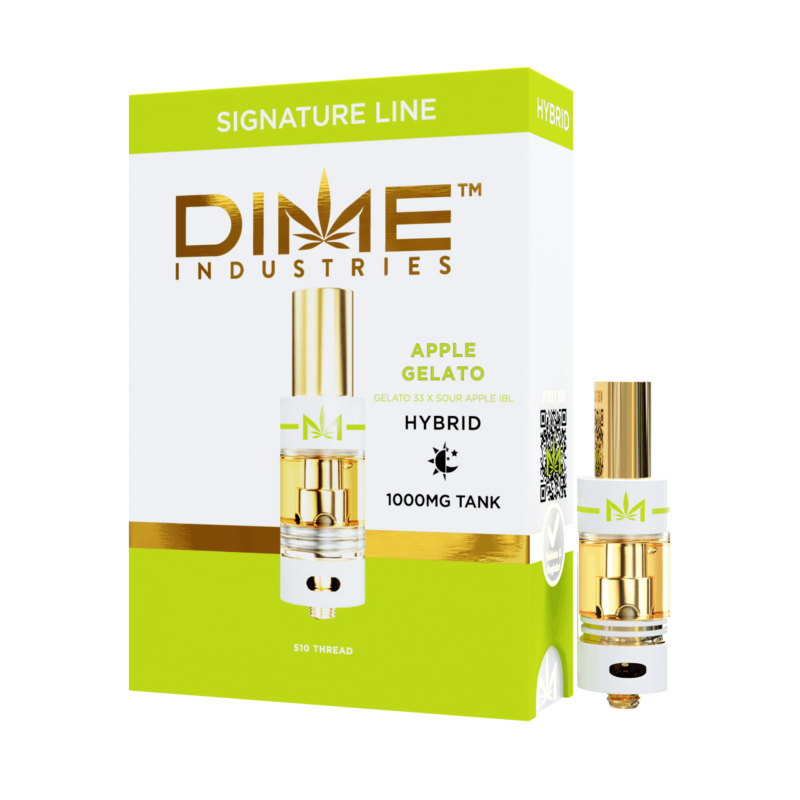 Dime Industries Apple Gelato 1000mg Tank - Dime Extracts